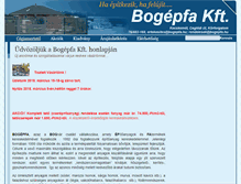 Tablet Screenshot of bogepfa.hu